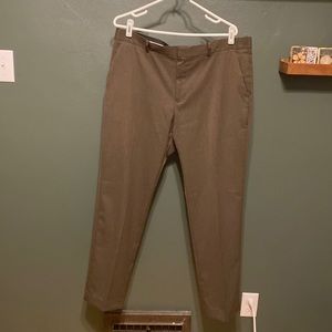 Men’s Perry Ellis Portfolio Brown Dress Pants Slim Fit 36x32–great condition